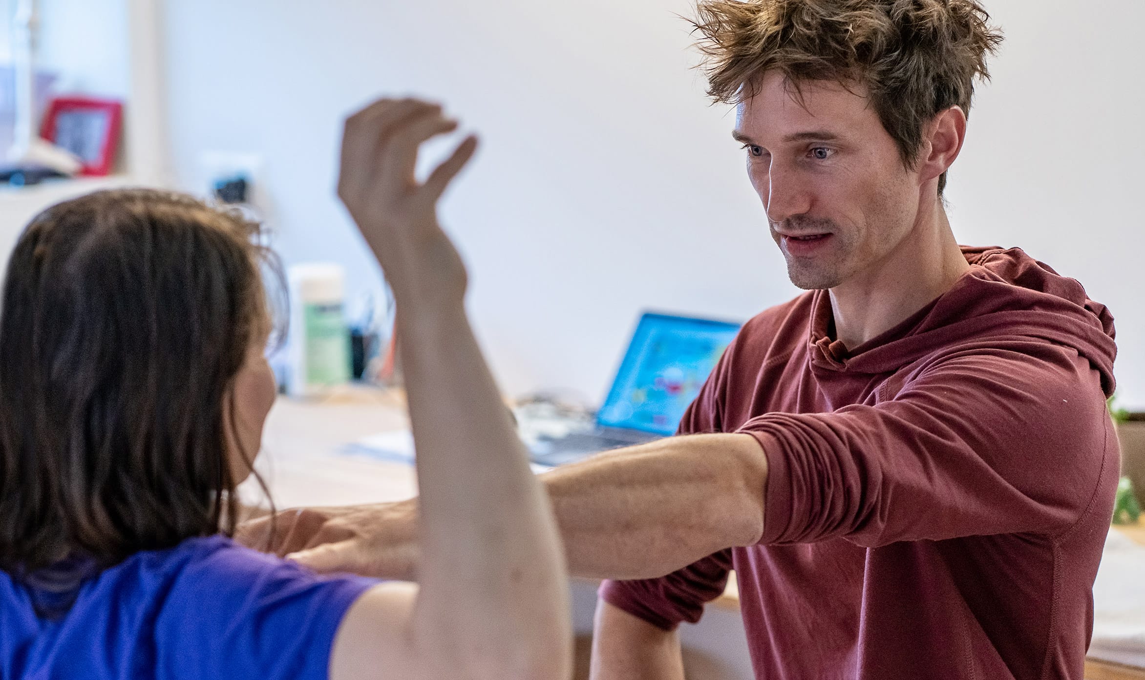 Klaus Isele bei der Quick-Fix-Behandlung